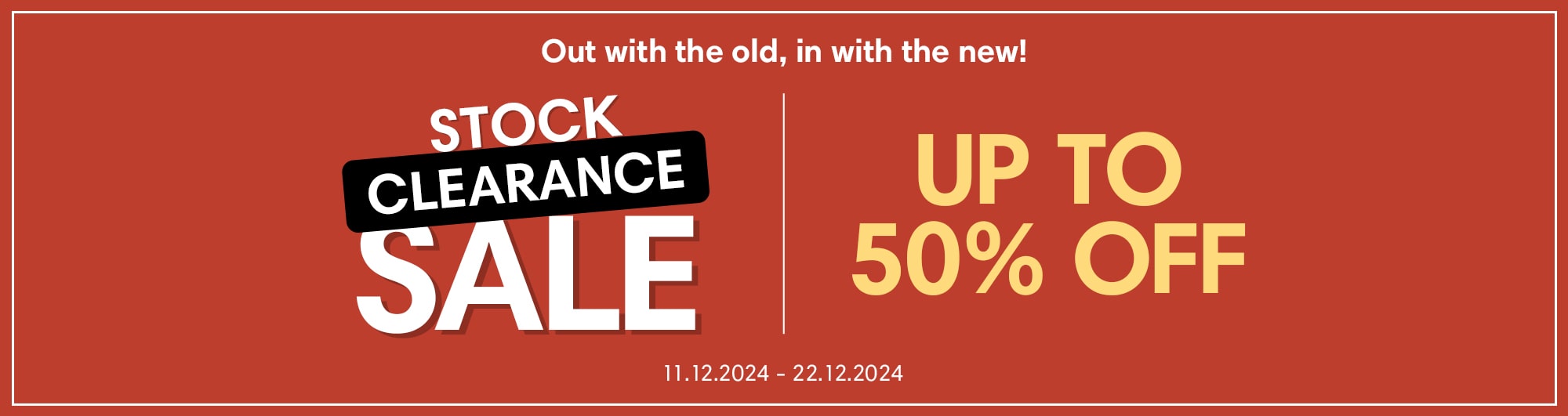 Clearance Sale