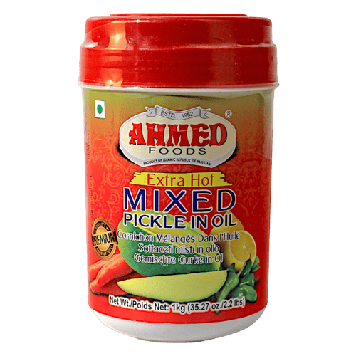 Ahmed - 1kg Gemischtes Pickle in Öl (Extra scharf)