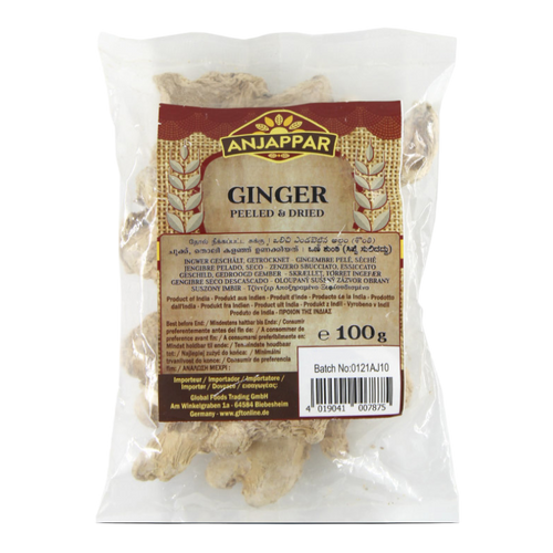 Anjappar - 100g Peeled Dried Ginger