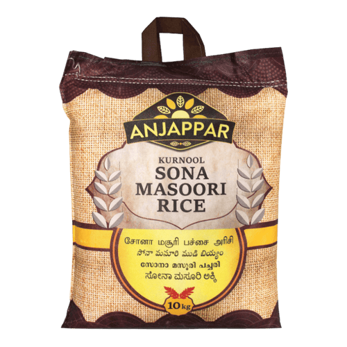 Anjappar - 10kg Kurnool Sona Masoori Rice