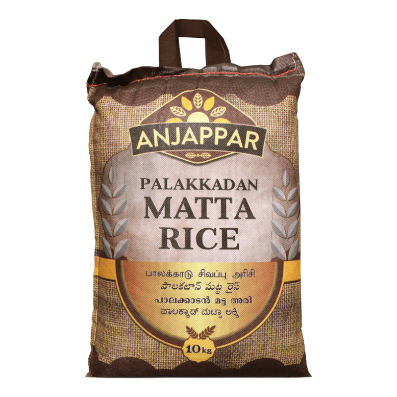 Anjappar - 10kg Palakkadan Matta Reis vorgekocht