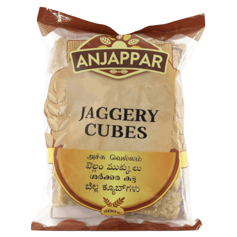 Anjappar - 500g Jaggery-Würfel (natürlich)