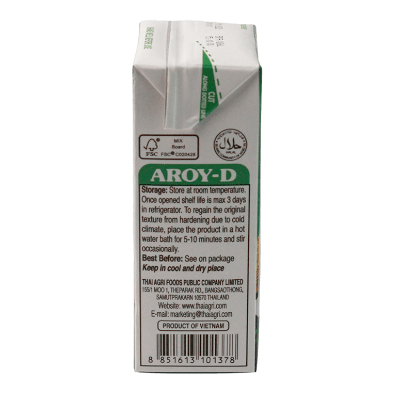 Aroy-D - 500ml Kokosnussmilch (17,5% Fett)