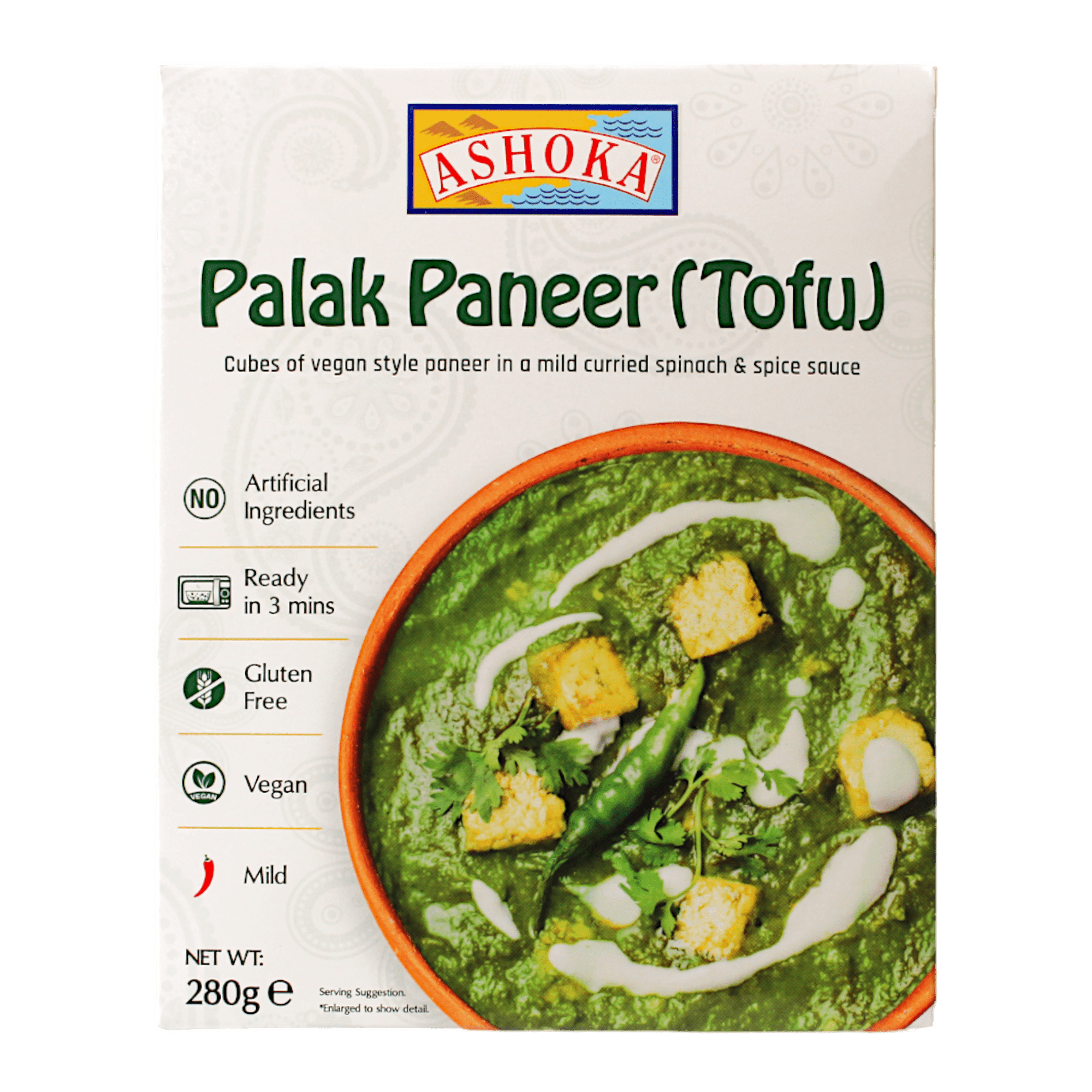 Ashoka - 280g Palak Paneer (Tofu) RTE