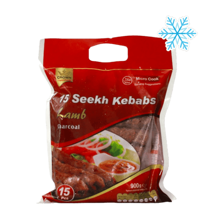 Crown - 900g Seekh Kebab Lamm Holzkohle 15 Stück Halal