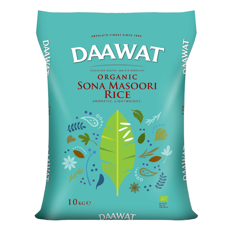 Daawat - 10kg Sona Masoori Reis Organisch