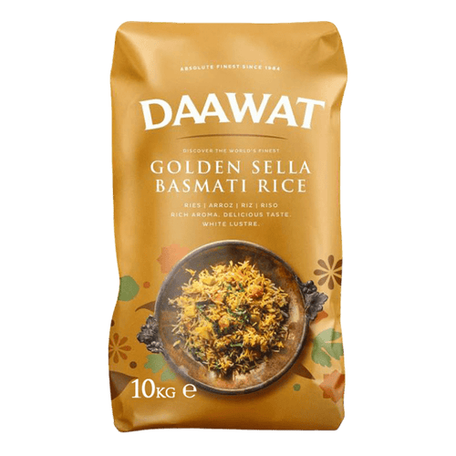 Daawat - 10kg Golden Sella Basmati Rice Parboiled