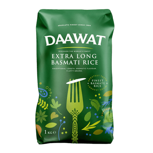 Daawat - 1kg Basmati Reis extra lang