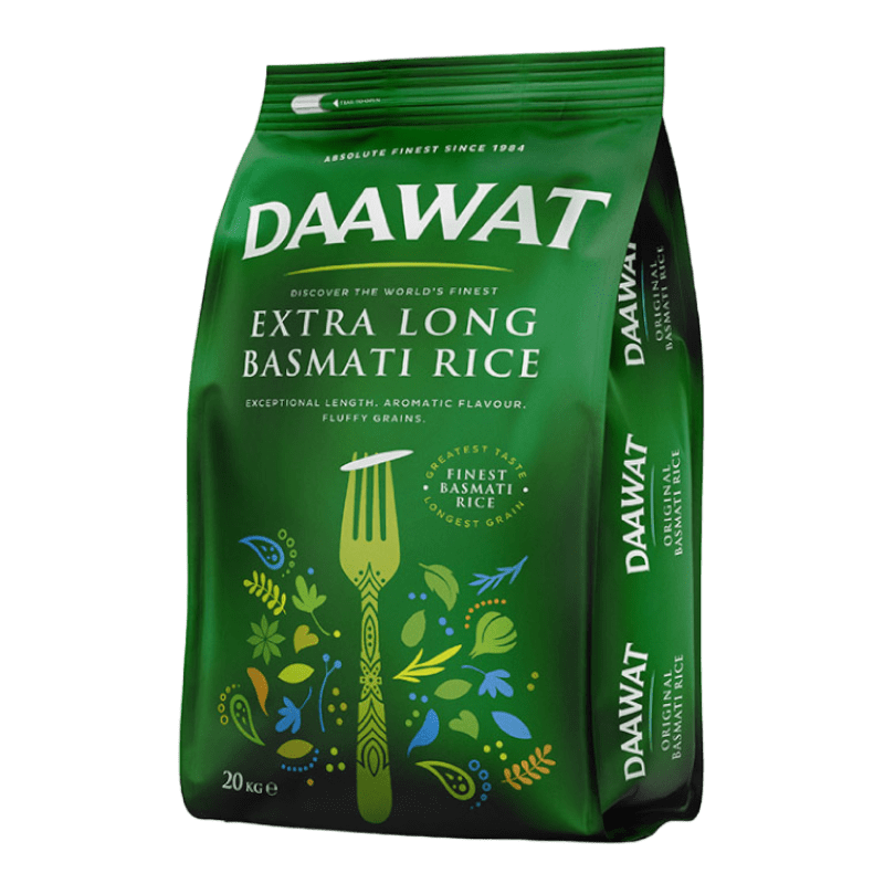 Daawat - 20kg Basmati Reis extra lang