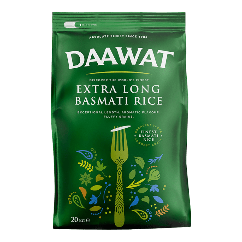 Daawat - 20kg Basmati Reis extra lang