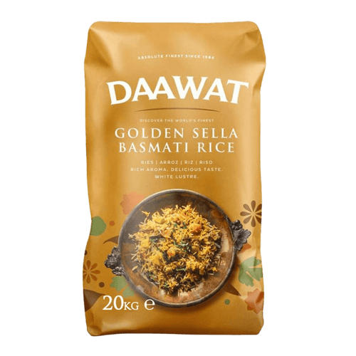 Daawat - 20kg Golden Sella Basmatireis Parboiled (MHD 30/11/2024)