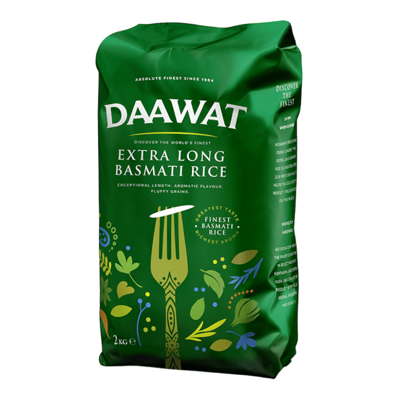 Daawat - 2kg Basmati Rice Extra Long