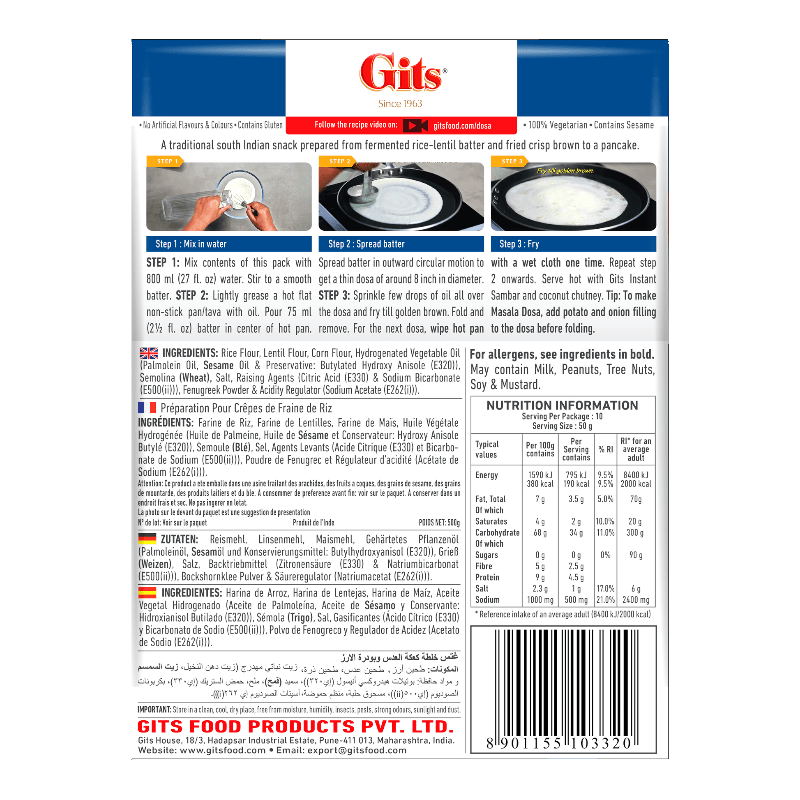 Gits - 500g Dosa Mix