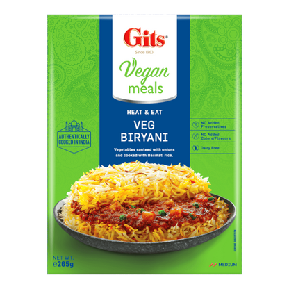 Gits - 265g Veg Biryani (mittel) RTE