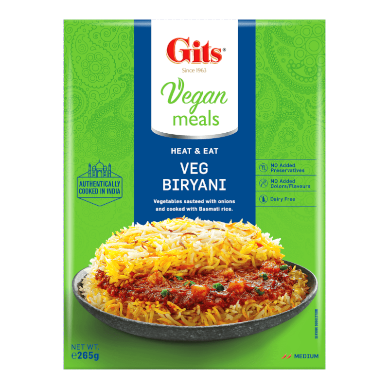 Gits - 265g Veg Biryani (mittel) RTE