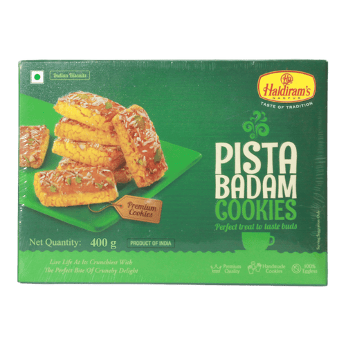 Haldiram's - 400g Pista Badam Biscuits