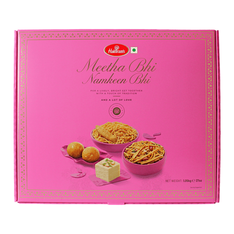 Haldiram's - 1.05kg Meetha Bhi / Namkeen Bhi (Geschenkbox)