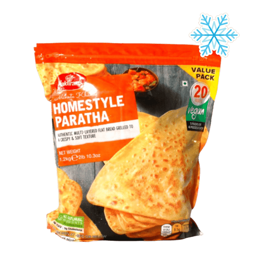 Haldiram's - 1.2kg Minute Khana Homestyle Paratha (Vegan) 20 Stück