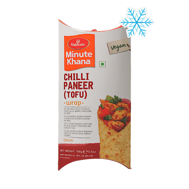 Haldiram's - 156g (Gefroren) Minute Khana Chili Paneer (Tofu) Wrap