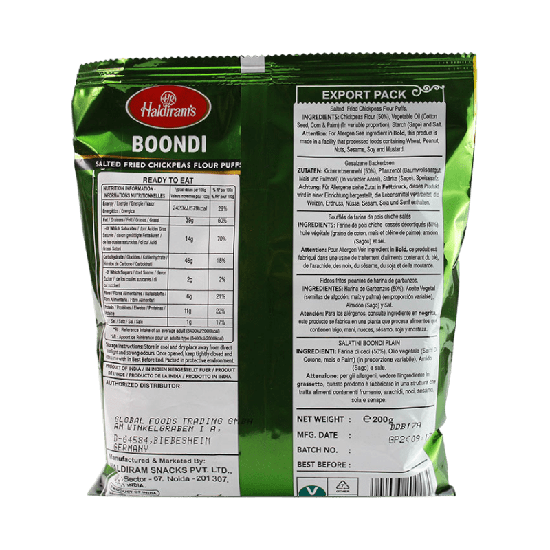 Haldiram's - 200g Boondi Plain