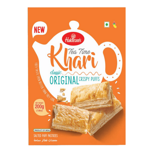 Haldiram's - 200g Tea Time Khari Classic Original Crispy Puffs