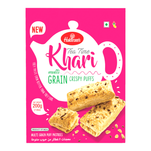 Haldiram's - 200g Tea Time Khari Multi Grain Crispy Puffs