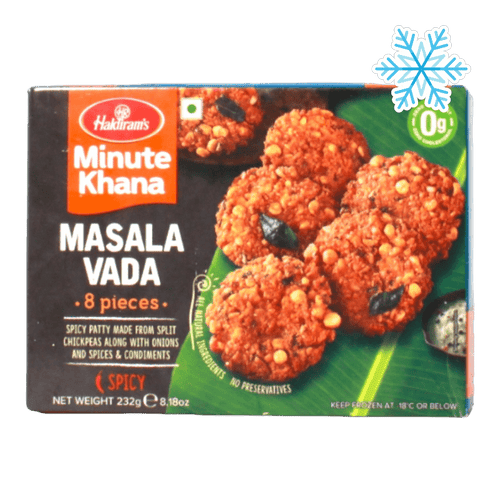 Haldiram's - 232g (Frozen) Minute Khana Masala Vada (Spicy) 8 Pieces