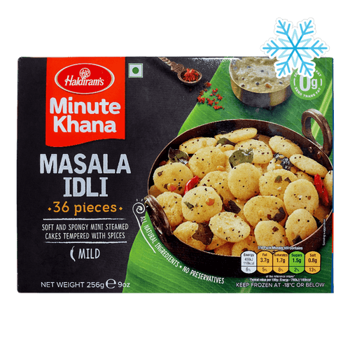 Haldiram's - 256g (Frozen) Minute Khana Masala Idli 36 Pieces (Mild)