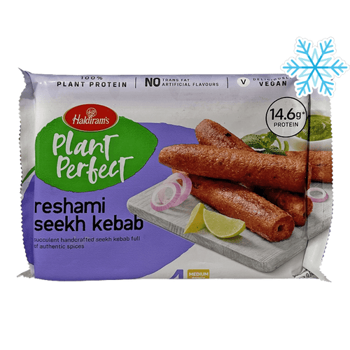 Haldiram's - 280g (Frozen) Minute Khana Reshami seekh kebab Vegan