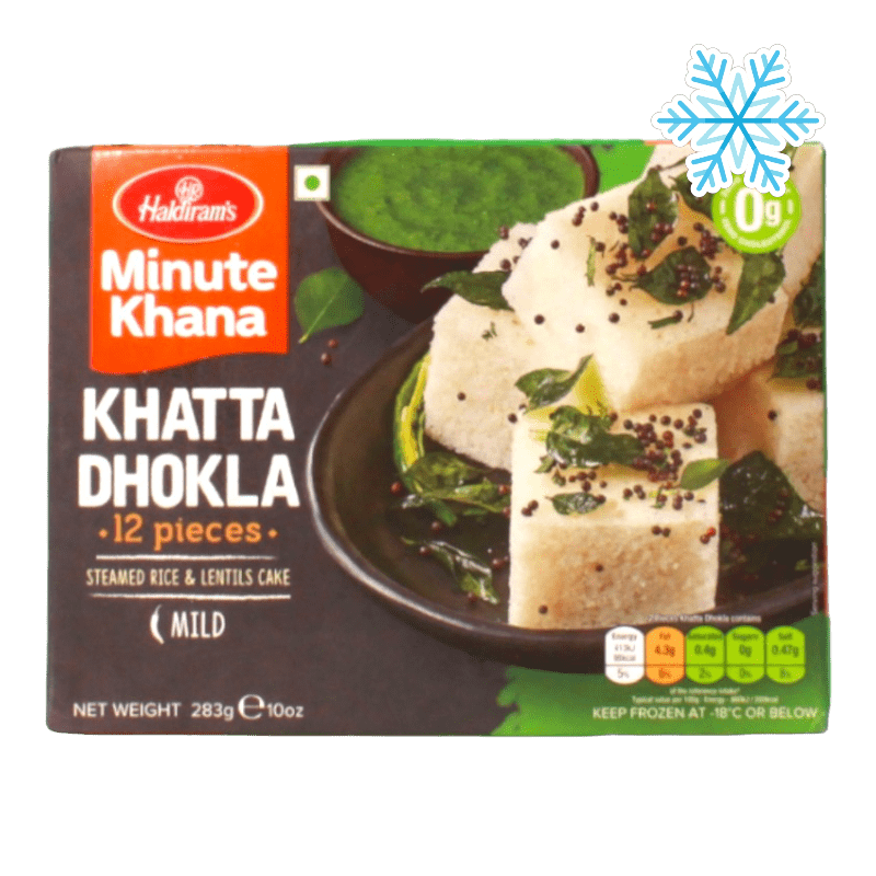 Haldiram's - 283g Minute Khana Khatta Dhokla (Mild) 12 Stück 