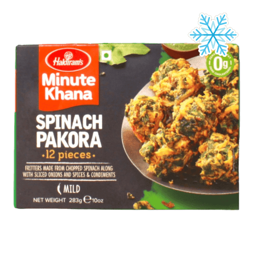 Haldiram's - 283g Minute Khana Spinat Pakora (Mild) 12 Stück