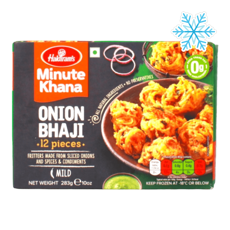 Haldiram's - 283g Minute Khana Zwiebel Bhaji (Mild) 12 Stück