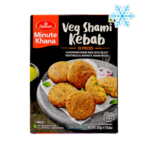 Haldiram's - 300g (Gefroren) Veg Shami Kebab 12 Stück (Mittel)