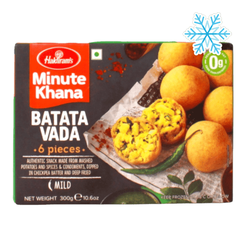 Haldiram's - 283g (Frozen) Minute Khana Batata Vada (Mild) 6 Pieces