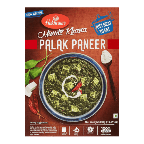 Haldiram's - 300g Palak Paneer (Fertiggericht mit Tofu)