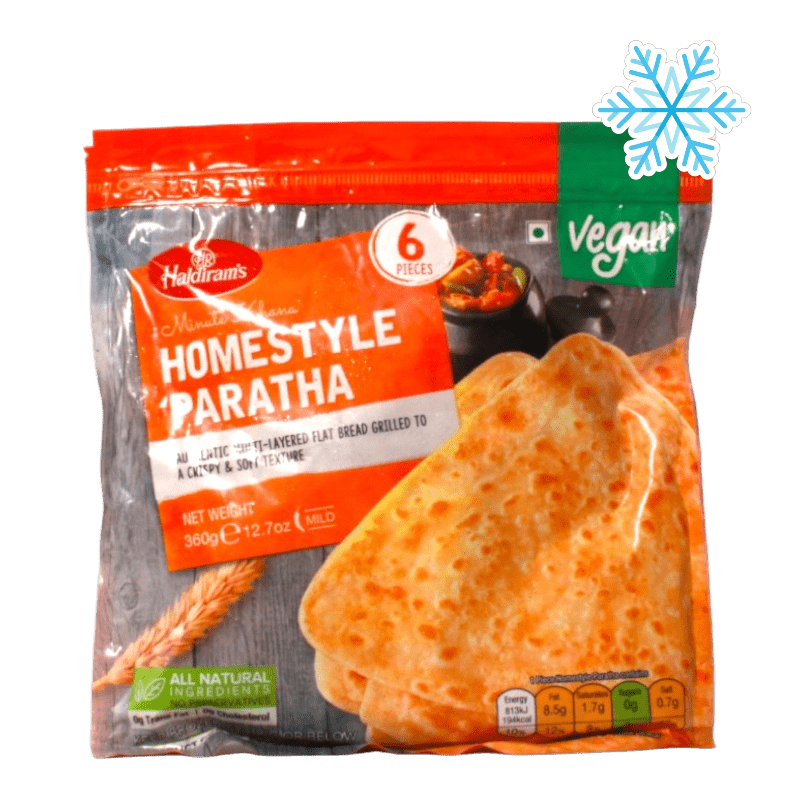 Haldiram's - 360g Minute Khana Homestyle Paratha (Vegan) 6 Stück