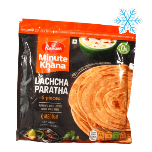 Haldiram's - 360g (Frozen) Minute Khana Lachcha Paratha (Medium) 6 Pieces