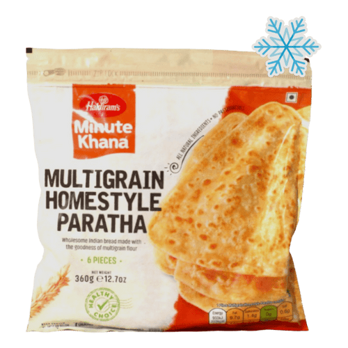 Haldiram's - 360g (Frozen) Minute Khana Multigrain Homestyle Paratha 6 Pieces