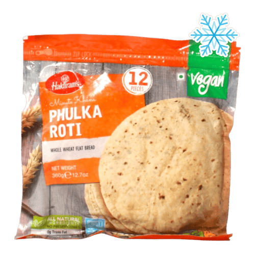 Haldiram's - 360g Minute Khana Phulka Roti (Vegan) 12 Stück