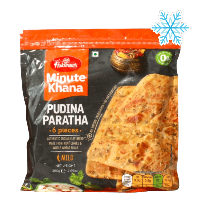 Haldiram's - 360g Minute Khana Pudina Paratha (Mild) 6 Stück