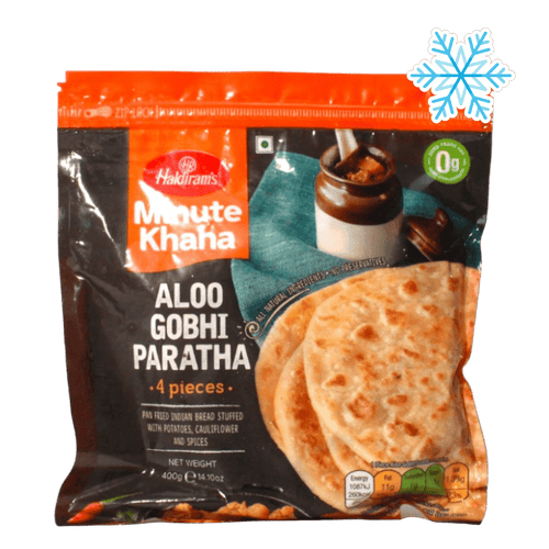 Haldiram's - 400g Minute Khana Aloo Gobhi Paratha 4 Stück