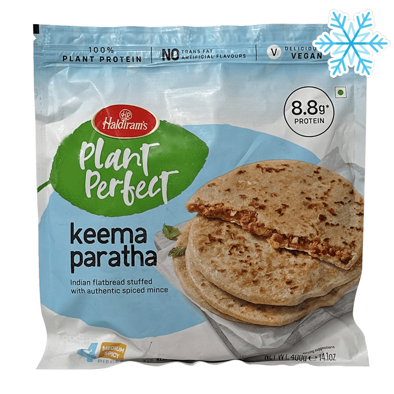 Haldiram's - 400g Plant Perfect Keema Paratha (Vegan) 4 Stück