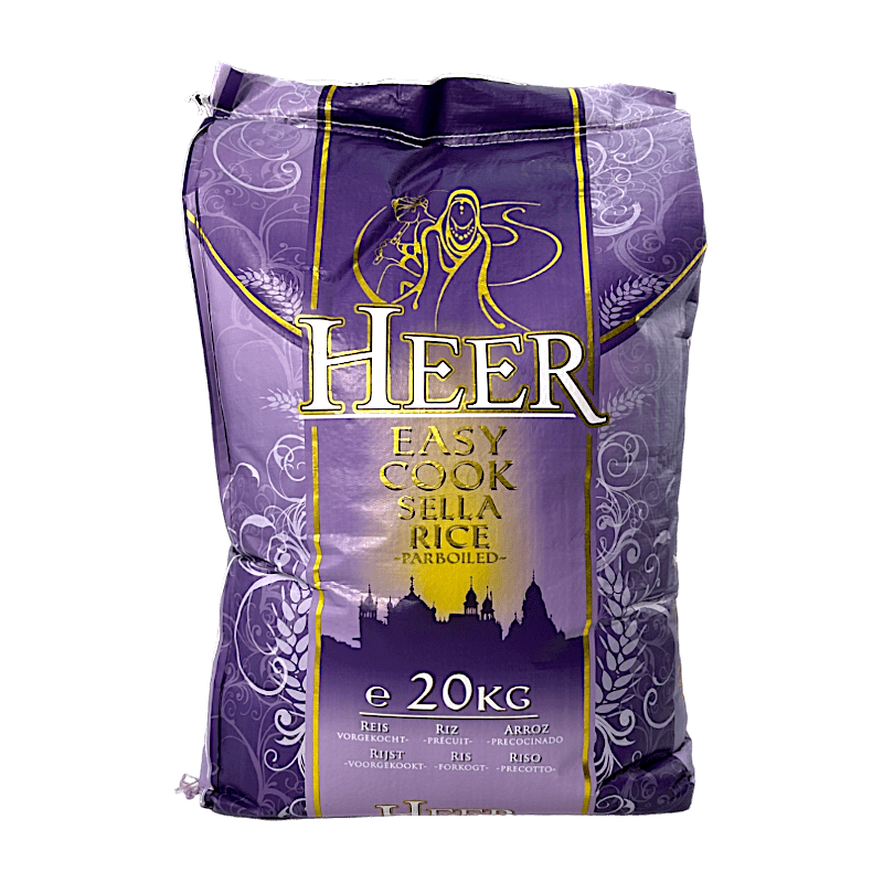 Heer - 20kg Easy Cook Sella Basmati Reis vorgegart