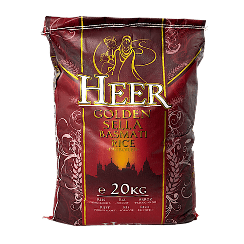 Heer - 20kg Golden Sella Basmati Rice Parboiled