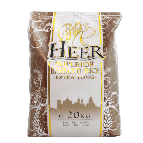 Heer - 20kg Superior Basmati Rice Extra Long