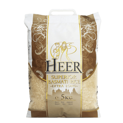 Heer - 5kg Superior Basmati Reis extra lang