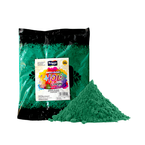 Holi Farbe - 200g Hellgrünes Organisch Pulver