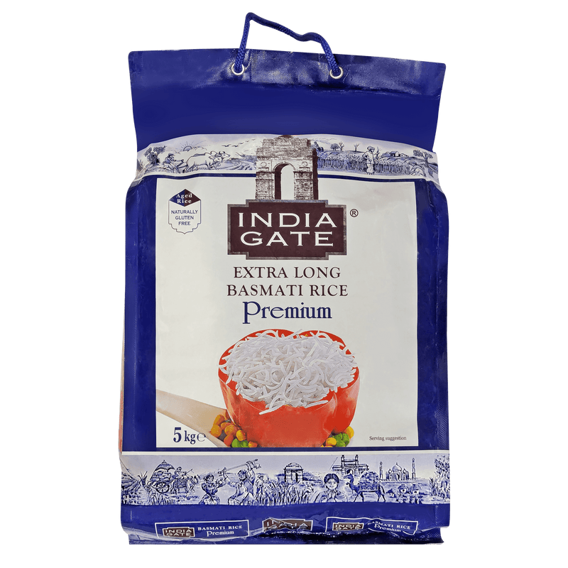 India Gate - 5kg Basmati Rice Premium Extra Long