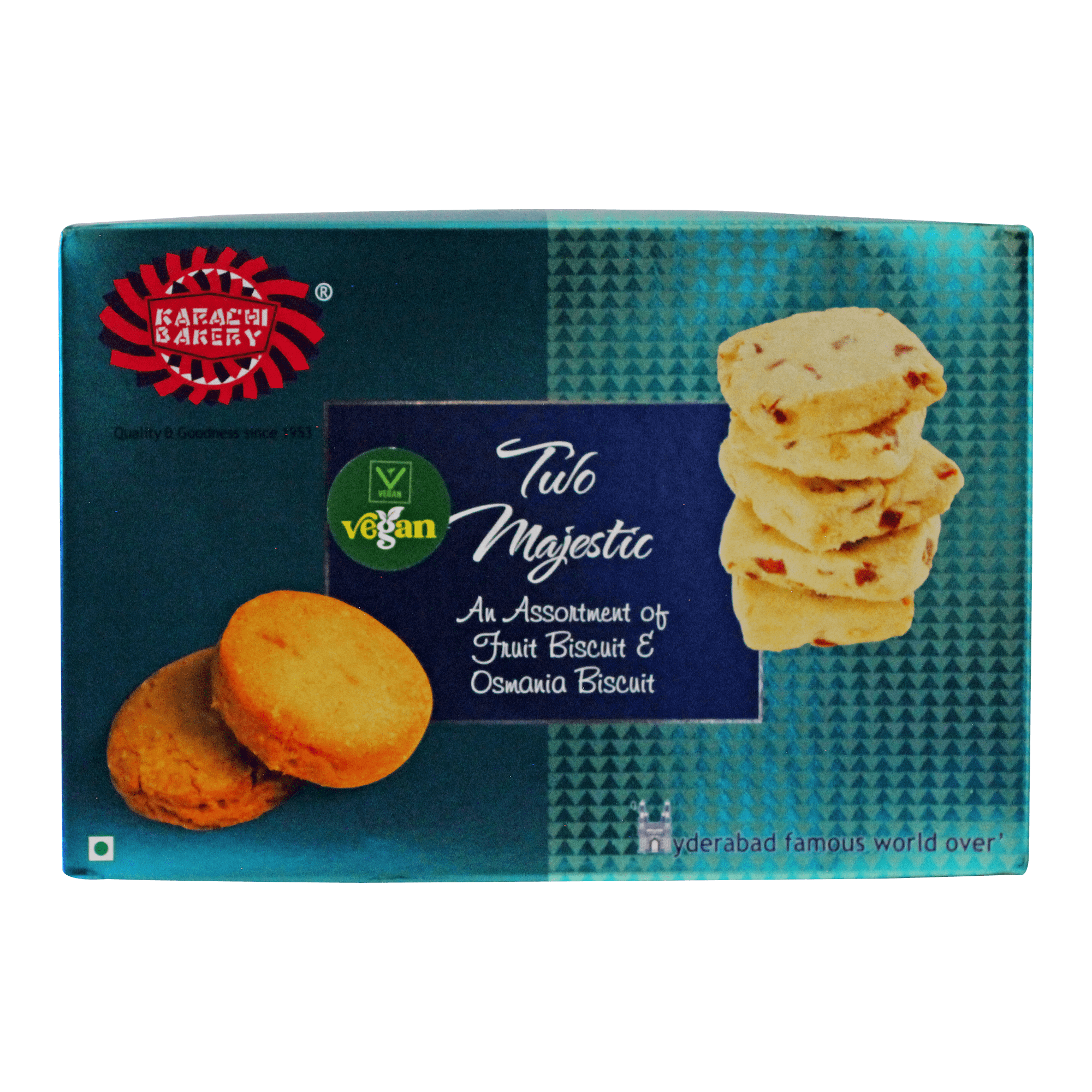 Karachi Bakery - 400g Two Majestic (Fruit Biscuits &amp; Osmania Biscuits)