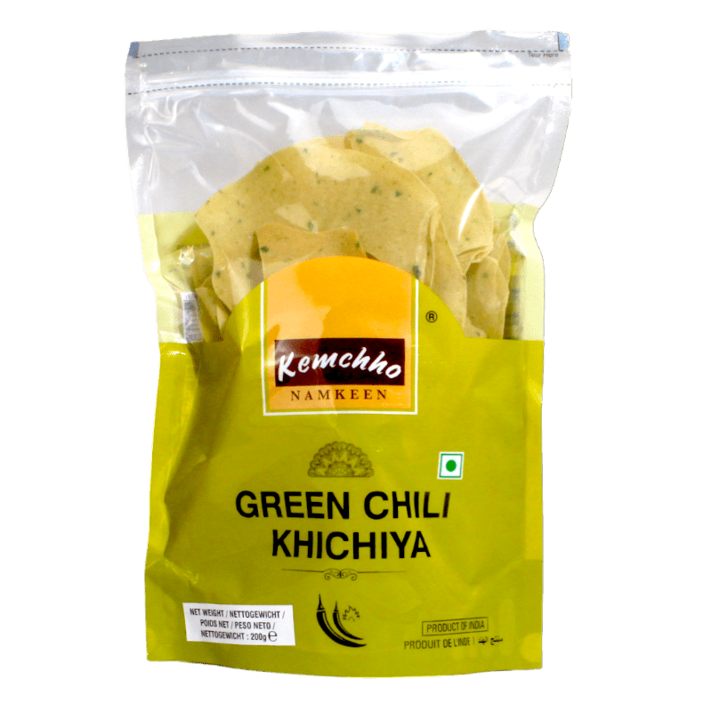 Kemchho - 200g Green Chili Khichiya Papad